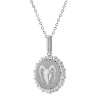 1/3CTW DIA CAPRICORN PENDANT IN STERLING SILVER