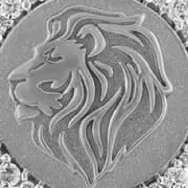 1/3CTW DIA LEO PENDANT IN STERLING SILVER