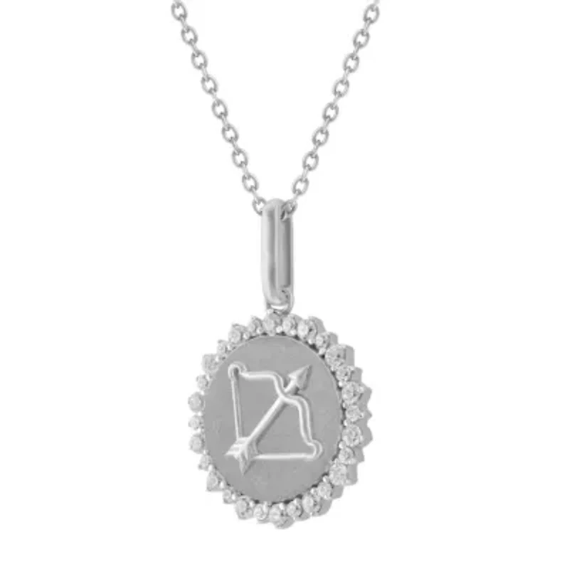 1/3CTW DIA SAGITARIUS PENDANT IN STERLING SILVER