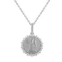 1/3CTW DIA VIRGO PENDANT IN STERLING SILVER