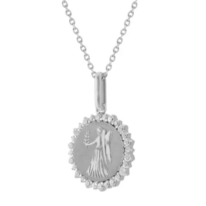 1/3CTW DIA VIRGO PENDANT IN STERLING SILVER