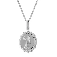 1/3CTW DIA VIRGO PENDANT IN STERLING SILVER