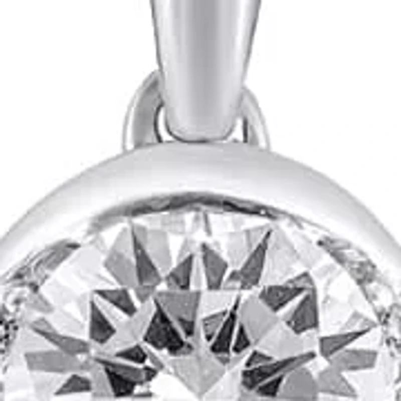 1/2 Carat tw Diamond Necklace set in Sterling Silver 18 Inches