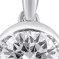 1/2 Carat tw Diamond Necklace set in Sterling Silver 18 Inches
