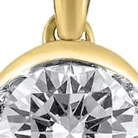 1/2 Carat tw Diamond Necklace set in 14K Yellow Gold 18 Inches