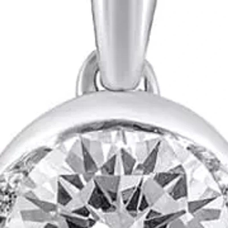 Lab Created 1/2 Carat tw Lab Grown Diamond Necklace set in 14K Gold 18 Inches