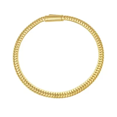14k Gold THICK 4.5mm Snake Chain Bracelet