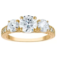 Lab Created 10K Gold Moissanite Ring