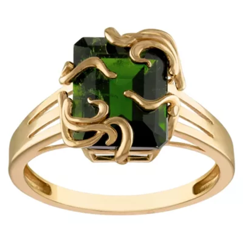 10K Gold Ruby Medusa Ring