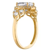 Lab Created 10K Gold Moissanite Ring