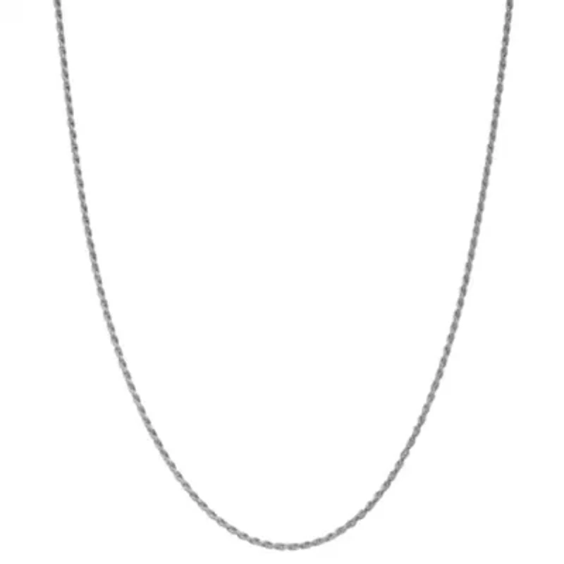 Sterling Silver Rope Chain Necklace