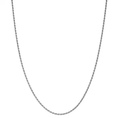 Sterling Silver Rope Chain Necklace