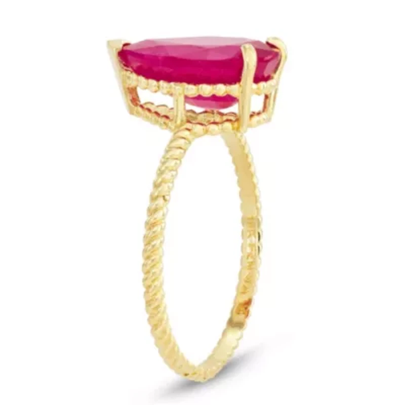 10K Gold Ruby Ring