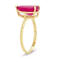 10K Gold Ruby Ring