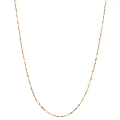 14K Gold Over Silver Adjustable Curb Chain