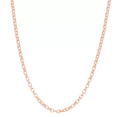 Sterling Silver Adjustable Rolo Chain