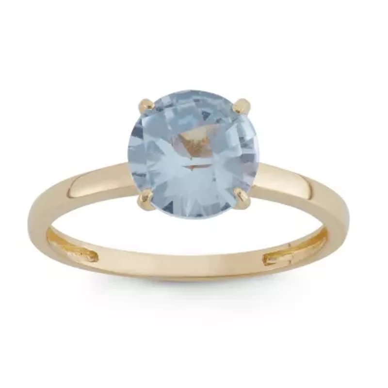 Lab Created 10Kt Gold Sapphire Solitaire Ring