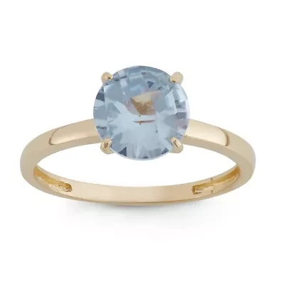Lab Created 10Kt Gold Sapphire Solitaire Ring