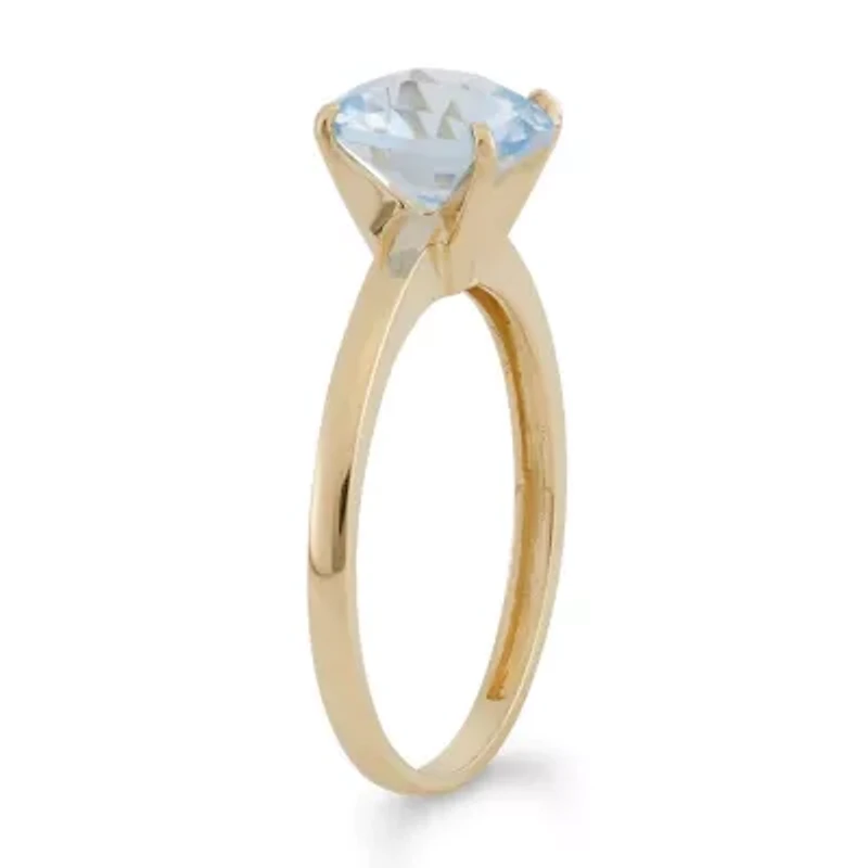 Lab Created 10Kt Gold Sapphire Solitaire Ring