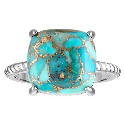 Sterling Silver Copper Turquoise Ring