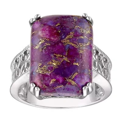 Sterling Silver Blue Copper Turquoise Ring