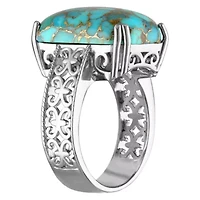 Sterling Silver Copper Turquoise Ring