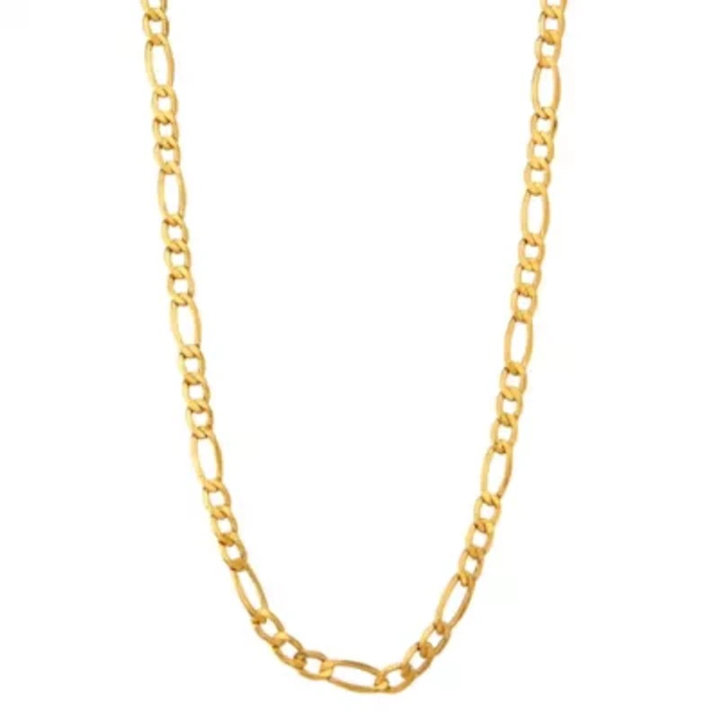 10Kt Gold Men's 5.65mm Figaro Chain Necklace