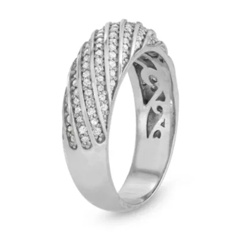Sterling Silver Diamond Ring