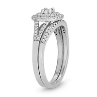 Sterling Silver Diamond Ring