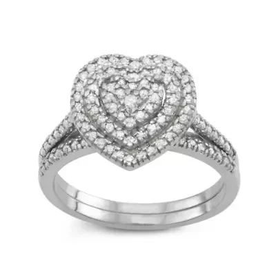 Sterling Silver Diamond Ring