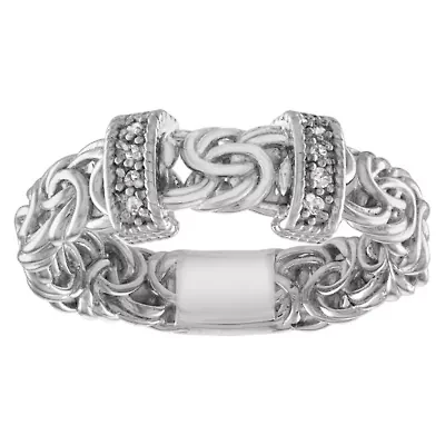 Sterling Silver Diamond Ring