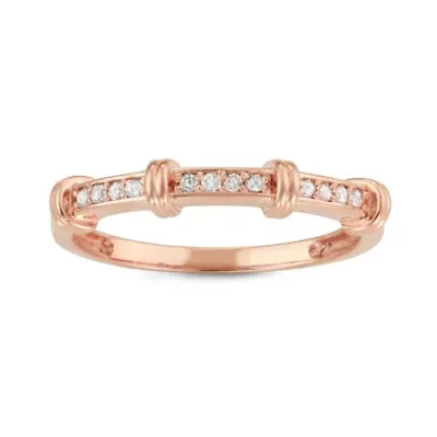 10Kt Rose Gold Diamond Ring