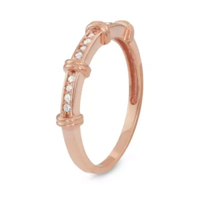 10Kt Rose Gold Diamond Ring