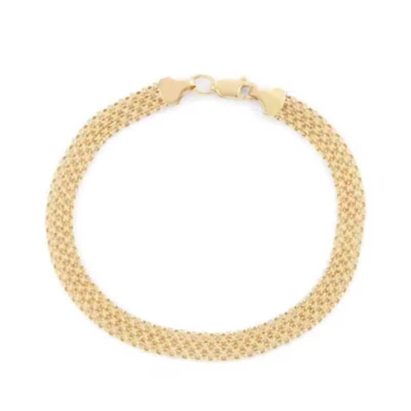 14Kt Gold Bismark Chain Bracelet