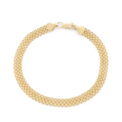 14Kt Gold Bismark Chain Bracelet