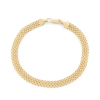 14Kt Gold Bismark Chain Bracelet
