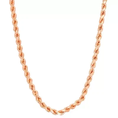 Sterling Silver 2.4mm Rope Chain Necklace