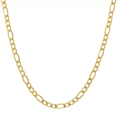 14Kt Gold Men's 5.45mm Figaro Chain Necklace