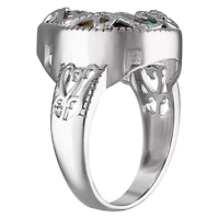 Sterling Silver Blue Oyster Turquoise Ring