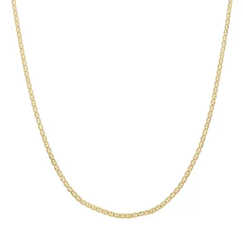 14Kt Gold 2.05mm Mariner Pendant Chain Necklace