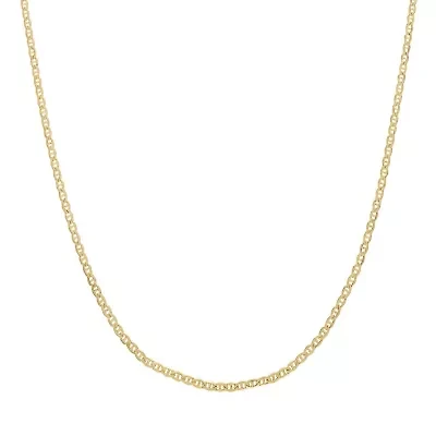 14Kt Gold 2.05mm Mariner Pendant Chain Necklace