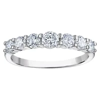 Lab Created Sterling Silver Grown Diamond Statement Ring