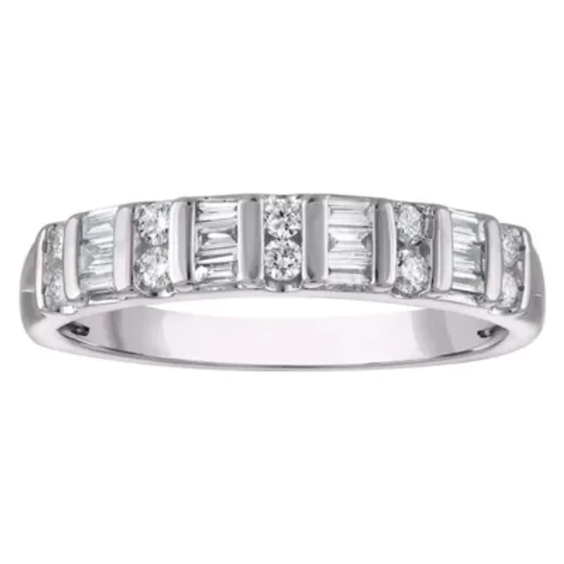 Lab Created Sterling Silver Grown Diamond Statement Ring