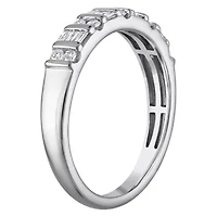 Lab Created Sterling Silver Grown Diamond Statement Ring