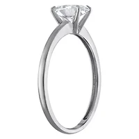 Lab Created 14k Gold 1 cttw Lab-Grown Diamond Oval Solitaire Ring