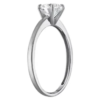 Lab Created 14k Gold 1 cttw Lab-Grown Diamond Heart Solitaire Ring