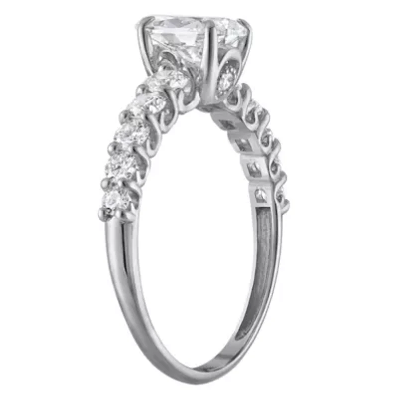 Lab Created 14k Gold cttw Lab-Grown Diamond Pear Engagement Ring