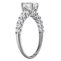 Lab Created 14k Gold cttw Lab-Grown Diamond Pear Engagement Ring