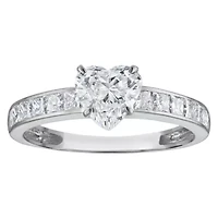 Lab Created 14k Gold 1.75 cttw Lab-Grown Diamond Heart Engagement Ring