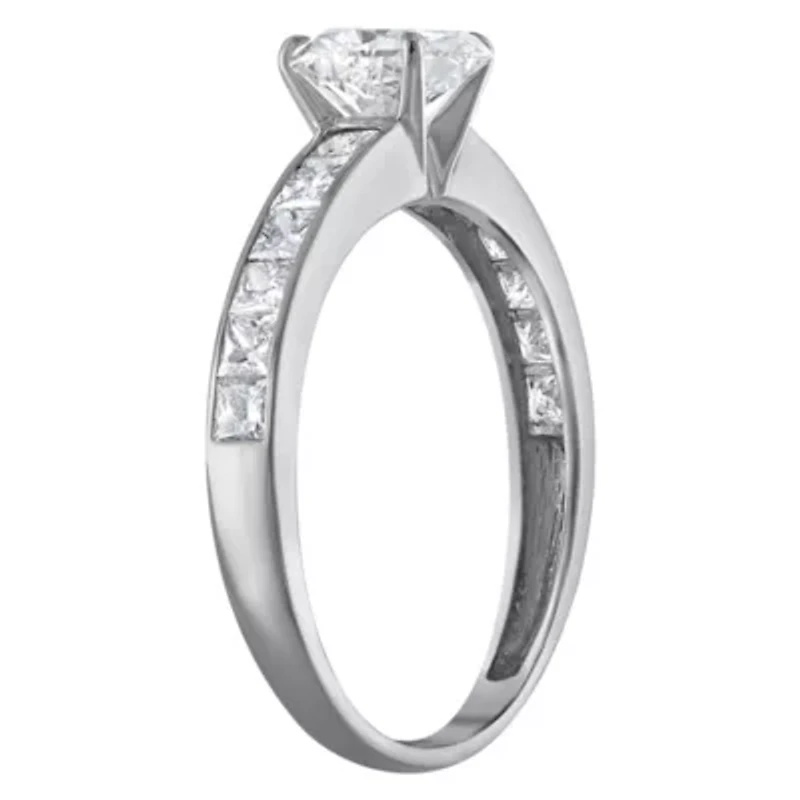 Lab Created 14k Gold 1.75 cttw Lab-Grown Diamond Heart Engagement Ring